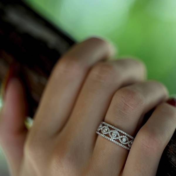 Bague Alliance Diamant 