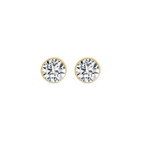 Puces D'oreilles Diamant Sertie Clos