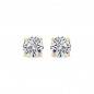 Puces D'oreilles Diamant 4 Griffes
