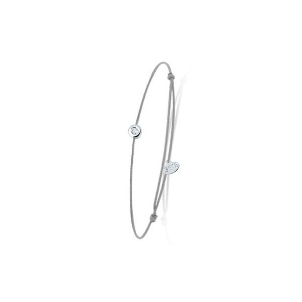 Découvrez notre bracelet cordon Diamant en or sertie clos 0,20