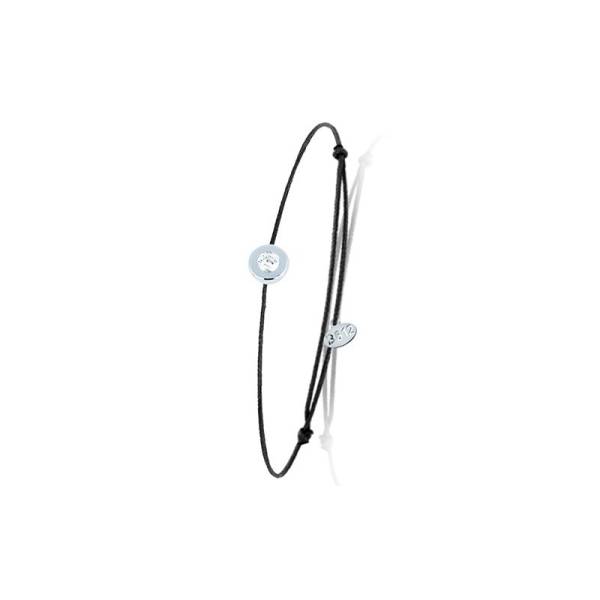 Découvrez notre bracelet cordon Diamant en or sertie clos 0,02
