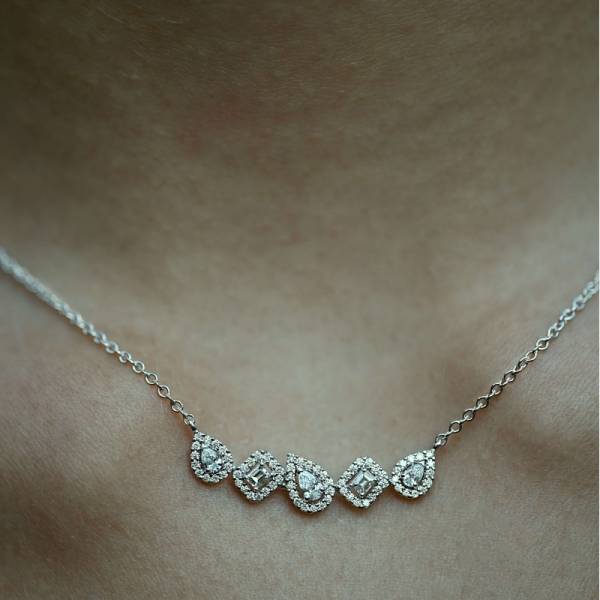 Collier Diamant Emma Poire et Emeraude