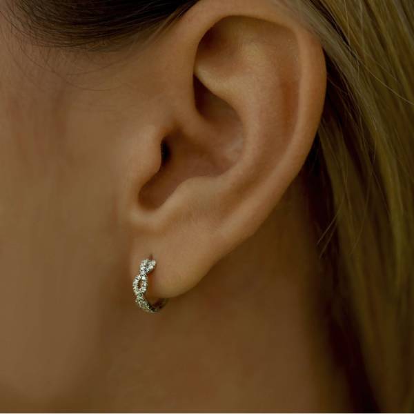 Boucles D'oreilles Créoles Tressé