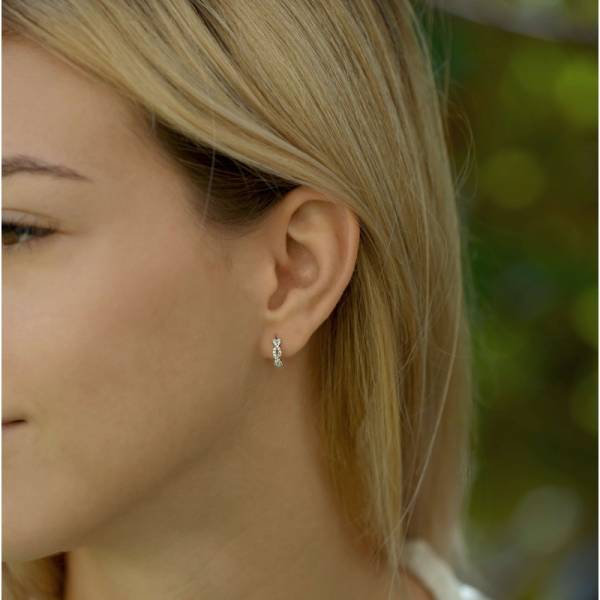 Boucles D'oreilles Créoles Tressé