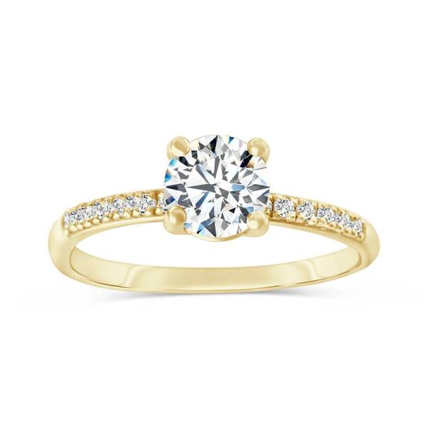 Solitaire Diamant Pavé 