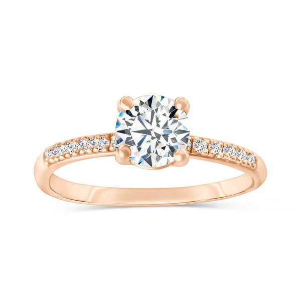 Solitaire Diamant Pavé 